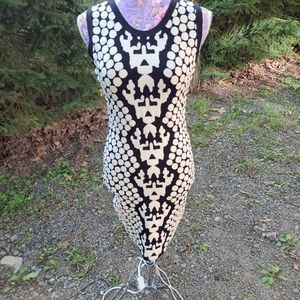 Scoop NYC Black Stretch Dress m